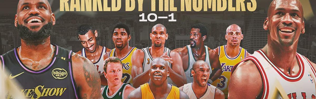 美媒评选历史百大球星TOP10：乔丹力压詹姆斯高居第一